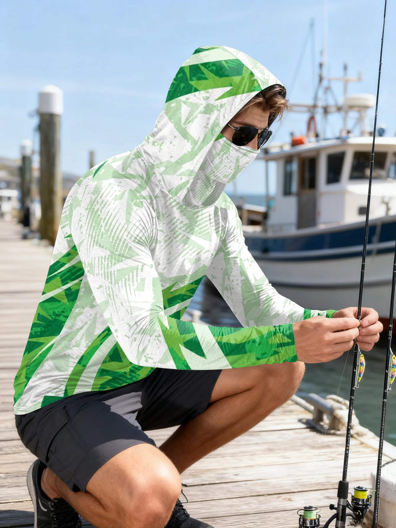 Mens Fishing Shirt Hooded UPF  - Hiking recension och pris